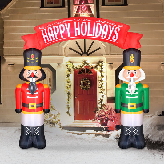 8-Ft Nutcracker Archway Christmas Inflatable lifestyle