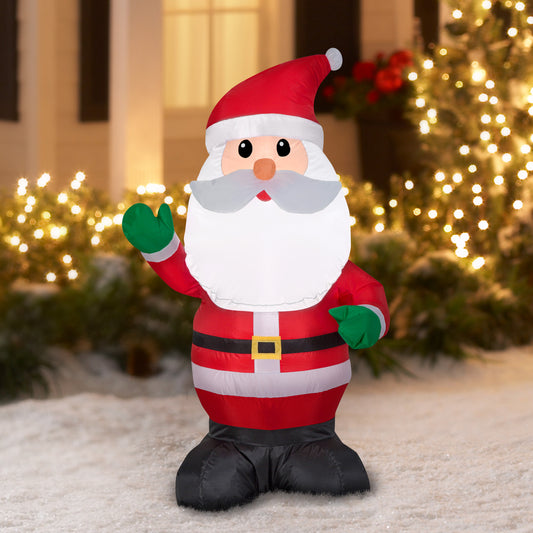 Santa Claus 4' Christmas Inflatable lifestyle