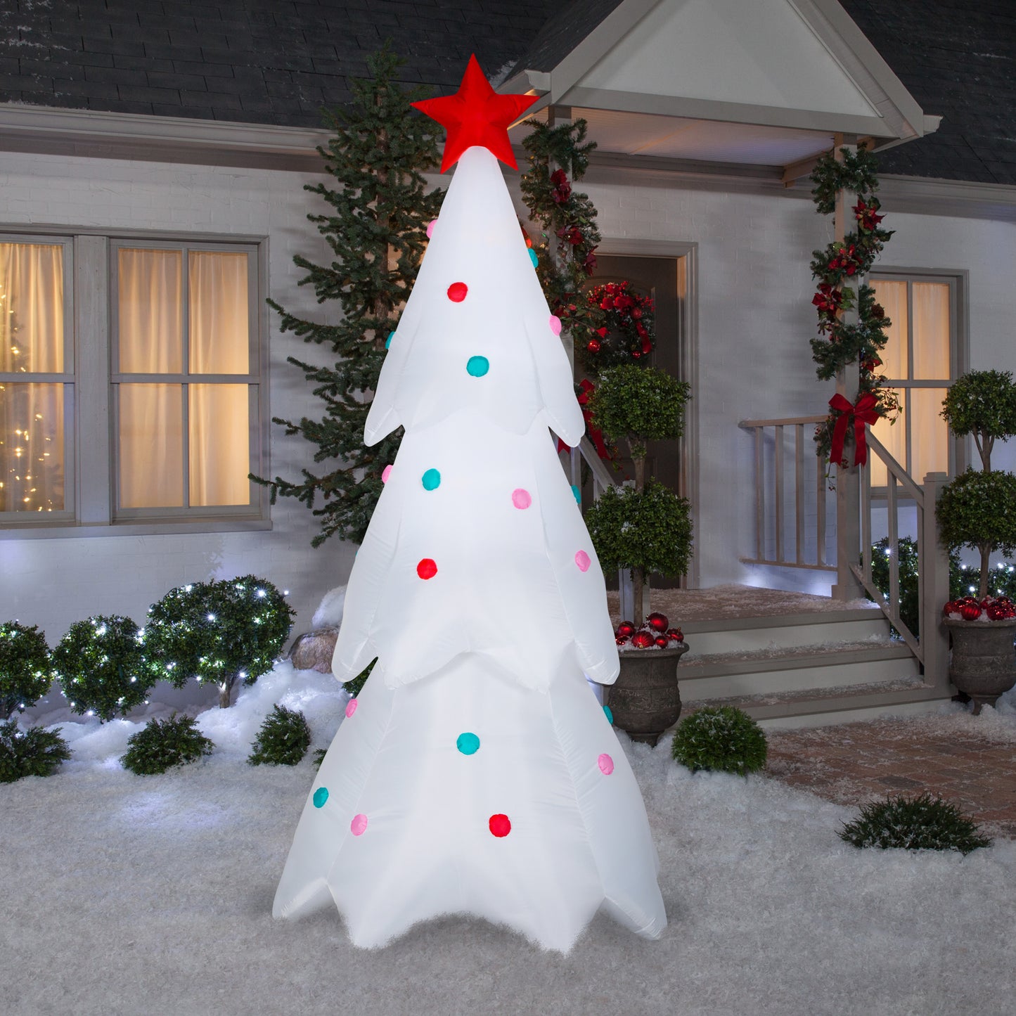 Christmas Inflatable Tree w/Ornaments, 8.5 ft Tall lifestyle