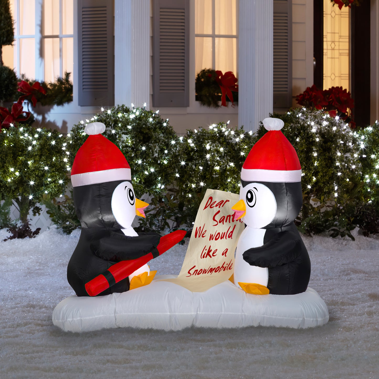 4' Inflatable Penguin Letters lifestyle