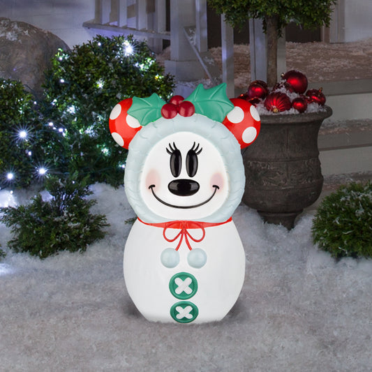 Disney Lighted Blow Mold Outdoor Decor Stylized Minnie Mouse 24" Disney, Multi