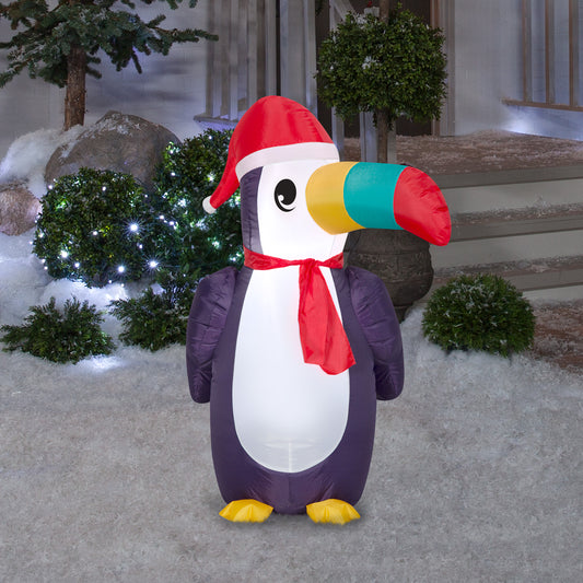 Christmas Inflatable Toucan, 3.5 ft Tall lifestyle