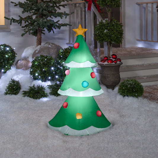 Christmas Inflatable Inflatable Christmas Tree, 4 ft Tall, green lifestyle