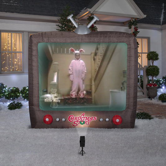 8' Living Projection Inflatable A Christmas Story lifestyle