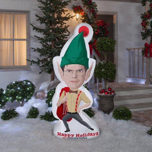 Photorealistic Inflatable Stylized Dwight from The Office S LG Universal, 6 ft Tall lifestyle