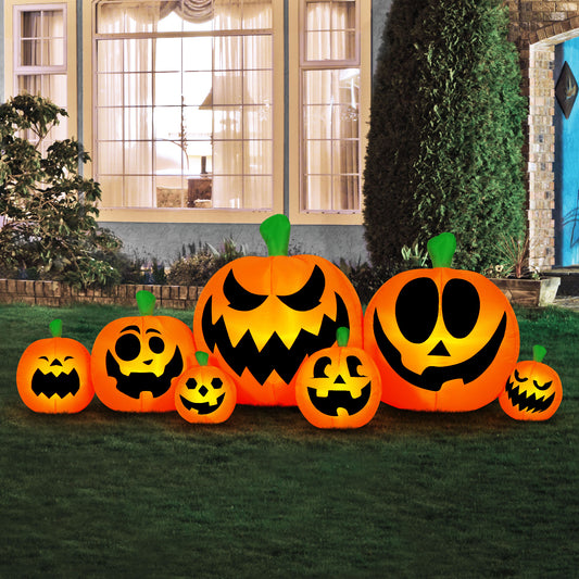 8-Ft Pumpkin Patch Halloween Inflatable lifestyle