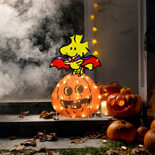 Peanuts 24in Peanuts Halloween 2D Yard Art Woodstock, Orange lifestyle