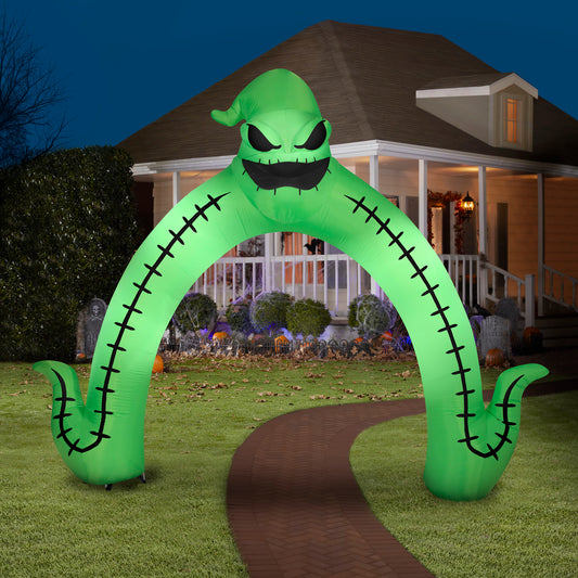 10-Ft Disney Oogie Boogie Halloween Archway Inflatable lifestyle