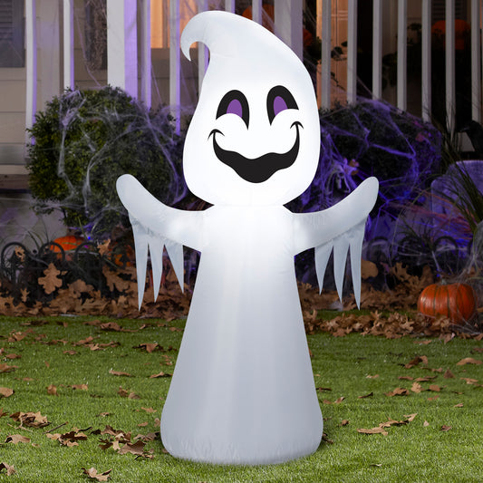 Halloween Inflatable Happy Ghost, 3.5 ft Tall lifestyle