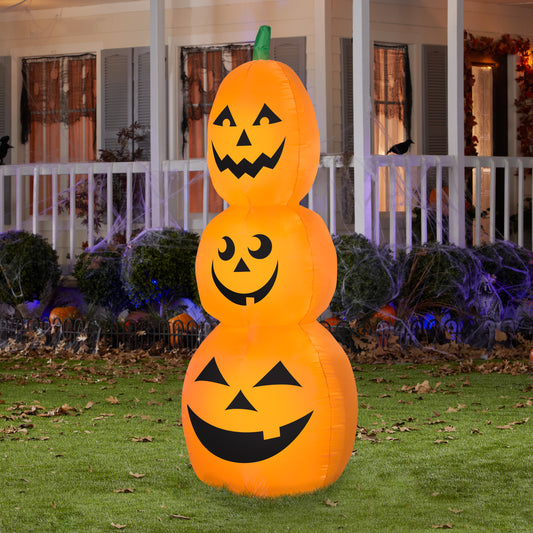 Pumpkin Stack Halloween Inflatable lifestyle