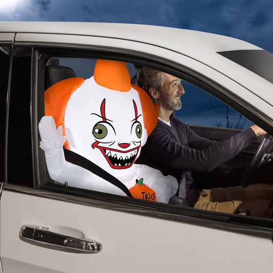 Inflatable Pennywise CarBuddy, 3 ft Tall, White lifestyle