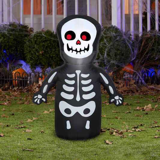 3.5-Ft Happy Skeleton Halloween Inflatable lifestyle