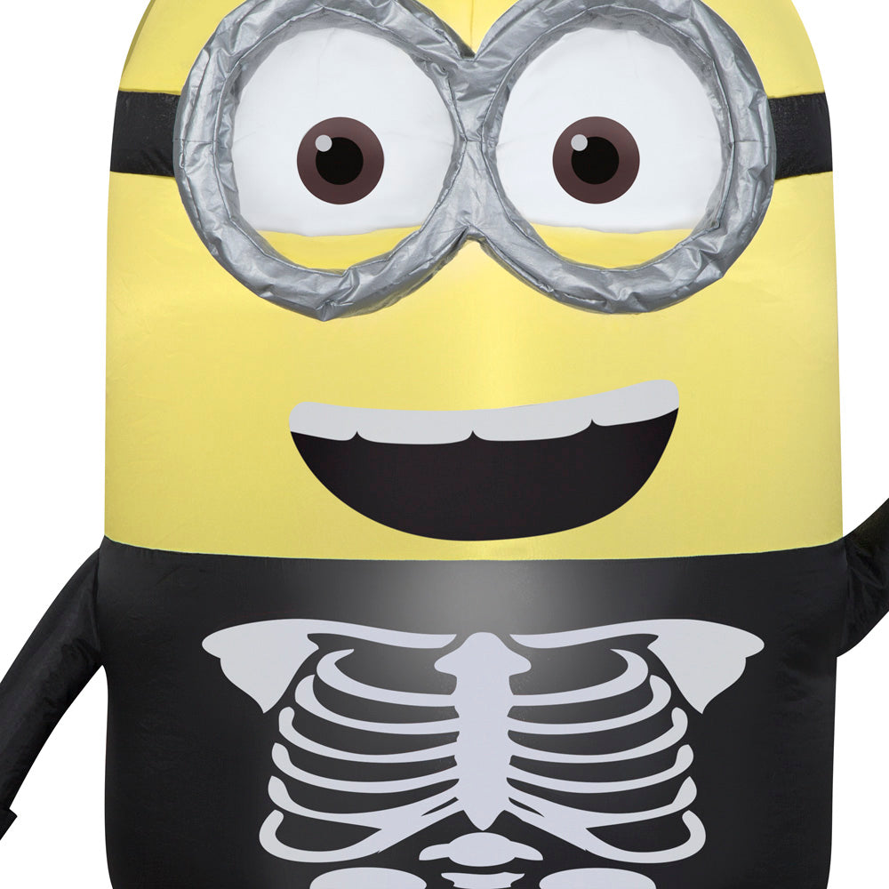 3-Ft Minion Dave Skeleton Costume Halloween Inflatable image 5