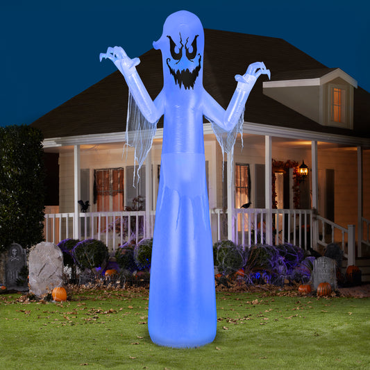 12-Ft Giant Scary Ghost with Flickering Light Inflatable lifestyle