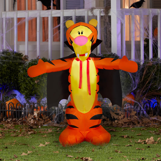 Inflatable Tigger as Vampire Disney, 3.5 Ft. Tall, Orange lifestyle
