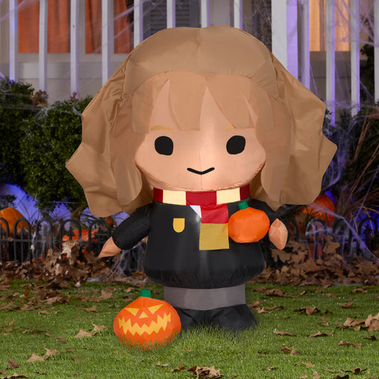 3-Ft Harry Potter Hermione with Jack O’ Lanterns Inflatable lifestyle