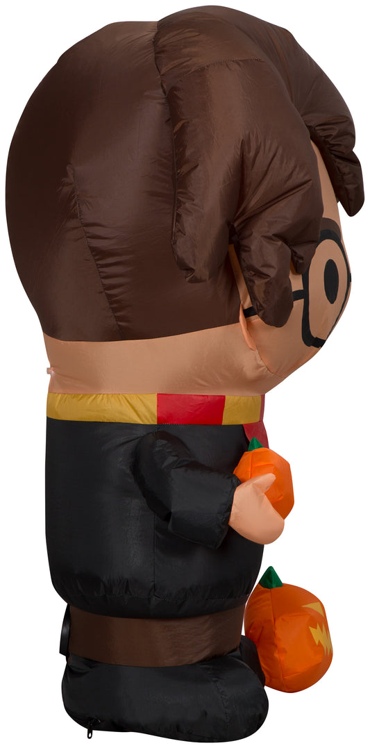 3-Ft Harry Potter with Pumpkin Halloween Inflatable image 2
