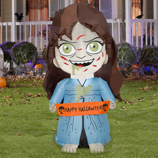 3.5-Ft The Exorcist Regan Halloween Inflatable lifestyle