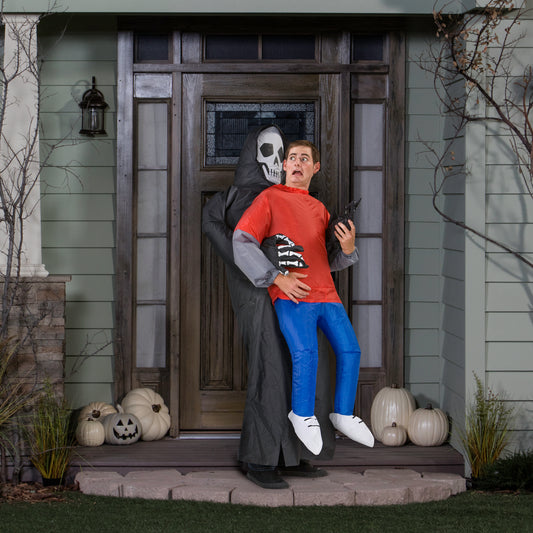 Adult Inflatable Grim Reaper Victim Halloween Costume lifestyle