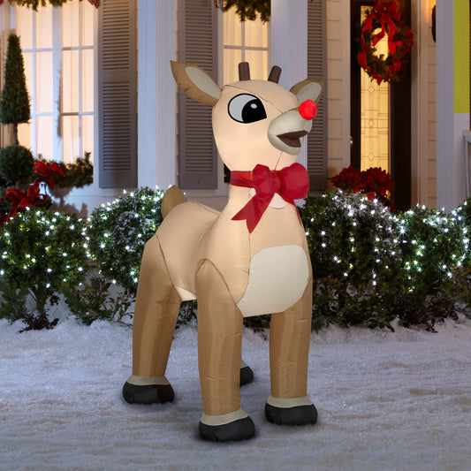 Airblown-Rudolph w/Red Bow-S LG-Rudolph lifestyle