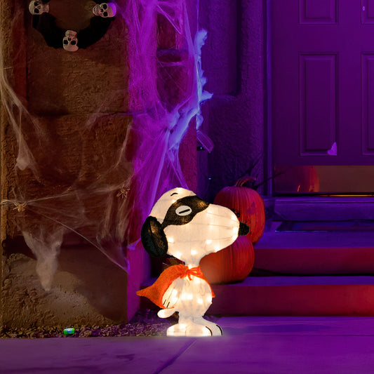 18-Inch Peanuts Superhero Snoopy Pre-Lit Halloween Yard Art lifestyle