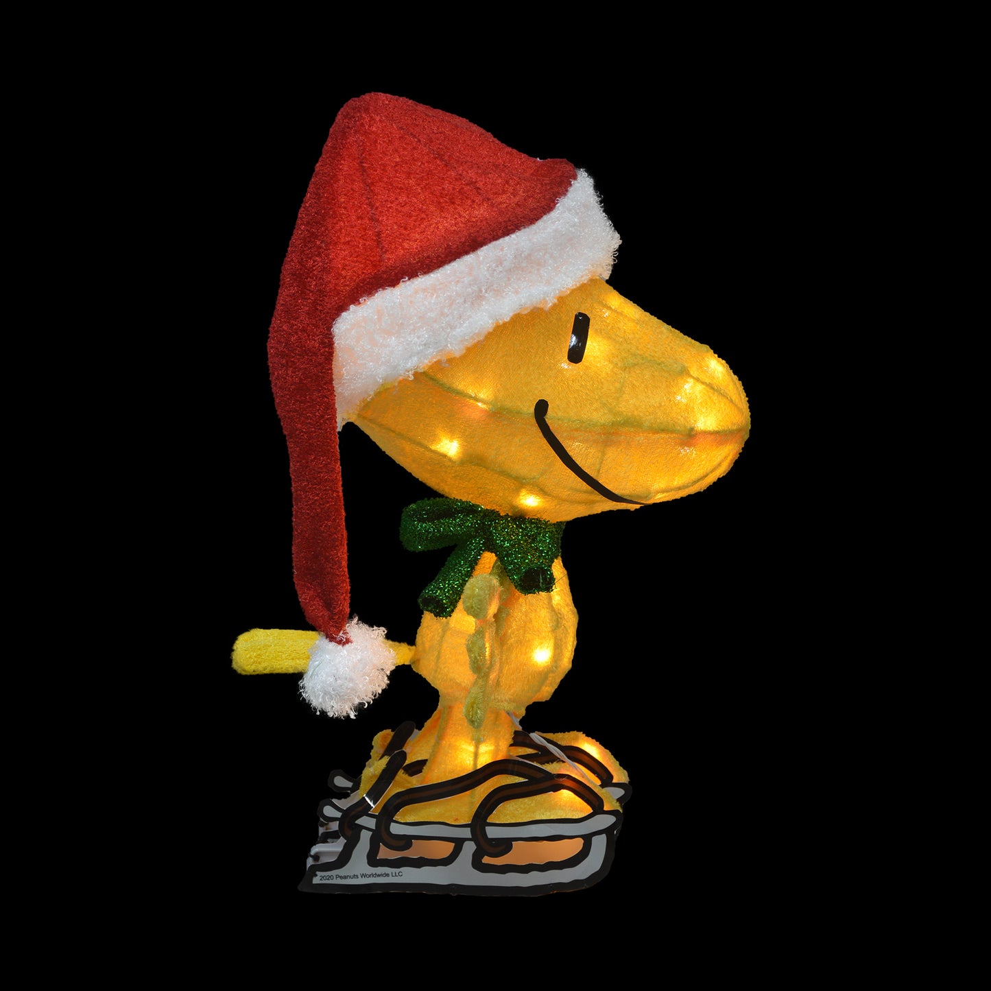 20-Inch Peanuts LED 3D Pre-Lit Yard Décor Skating Woodstock Christmas Décor image 6