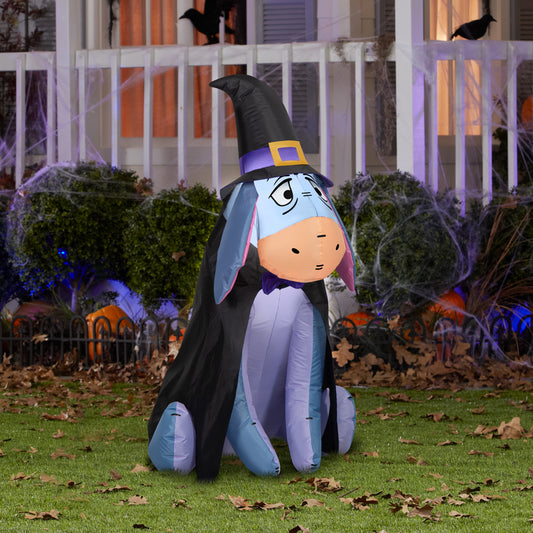 Inflatable Eeyore In Witch Costume Disney, 3.5 ft Tall lifestyle