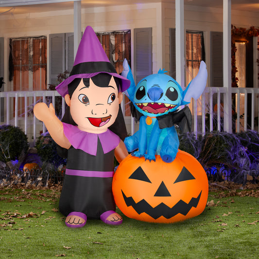 6-Ft Disney Lilo & Stitch Halloween Inflatable lifestyle