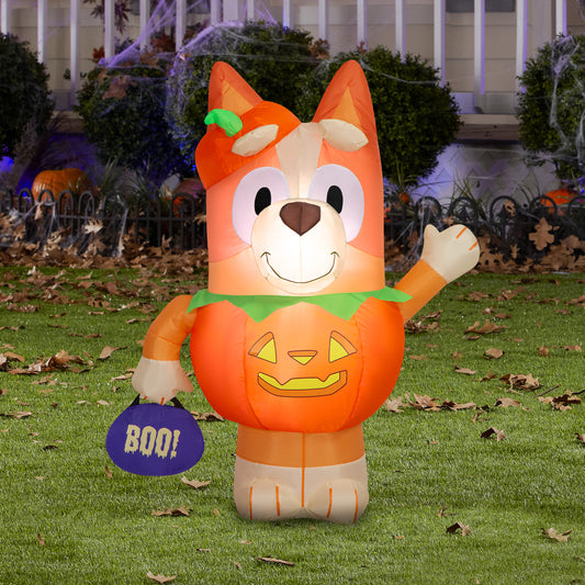 3.5-Ft Bluey Bingo Pumpkin Costume Halloween Inflatable lifestyle