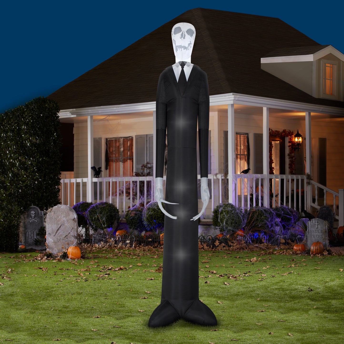 12' ShortCircuit Slim Man Halloween Inflatable lifestyle