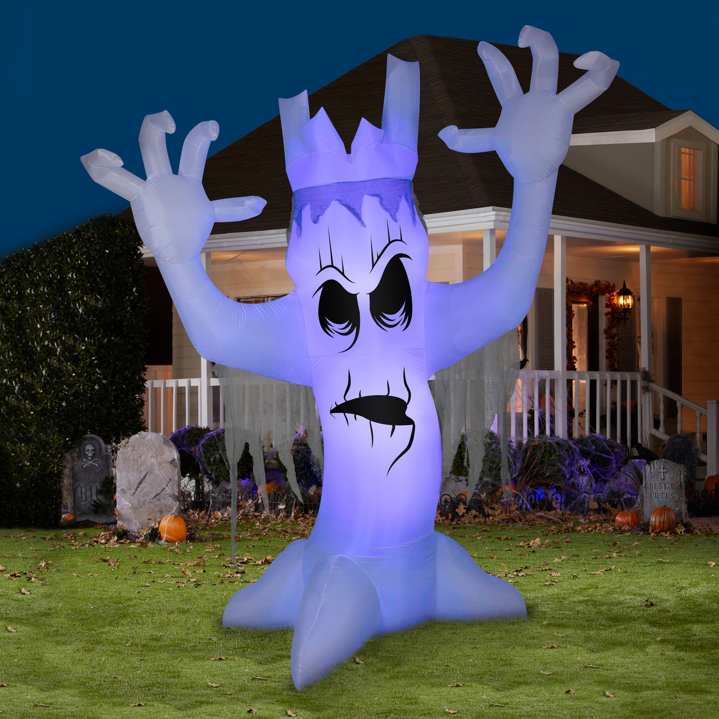 12' Airblown ShortCircuit Scary Tree Giant Halloween Inflatable lifestyle