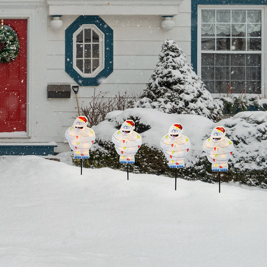 12-Inch Rudolph Pre-Lit PVC Pathway Markers 4-Count BumbleS Christmas Décor lifestyle