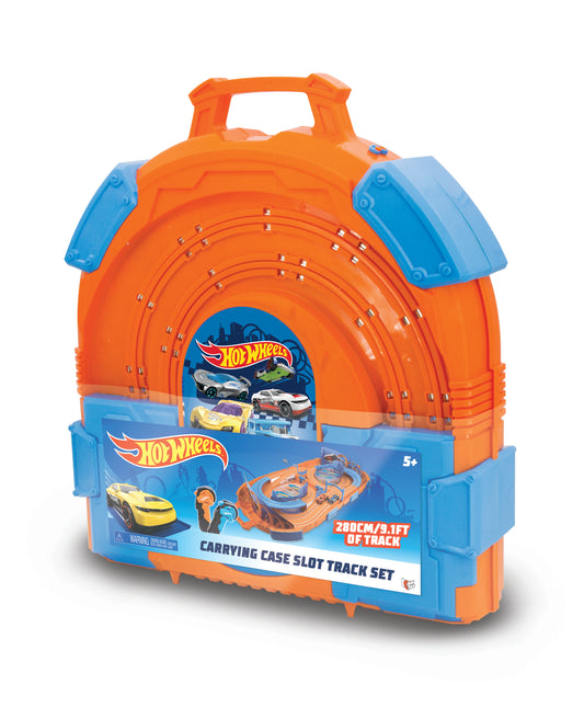 1:64 Hot Wheels Slot Track with Carrying Case - 9.1 ft (battery operated) image 2
