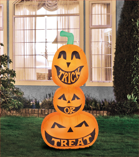 3.5' Inflatable Pumpkin Stack lifestyle
