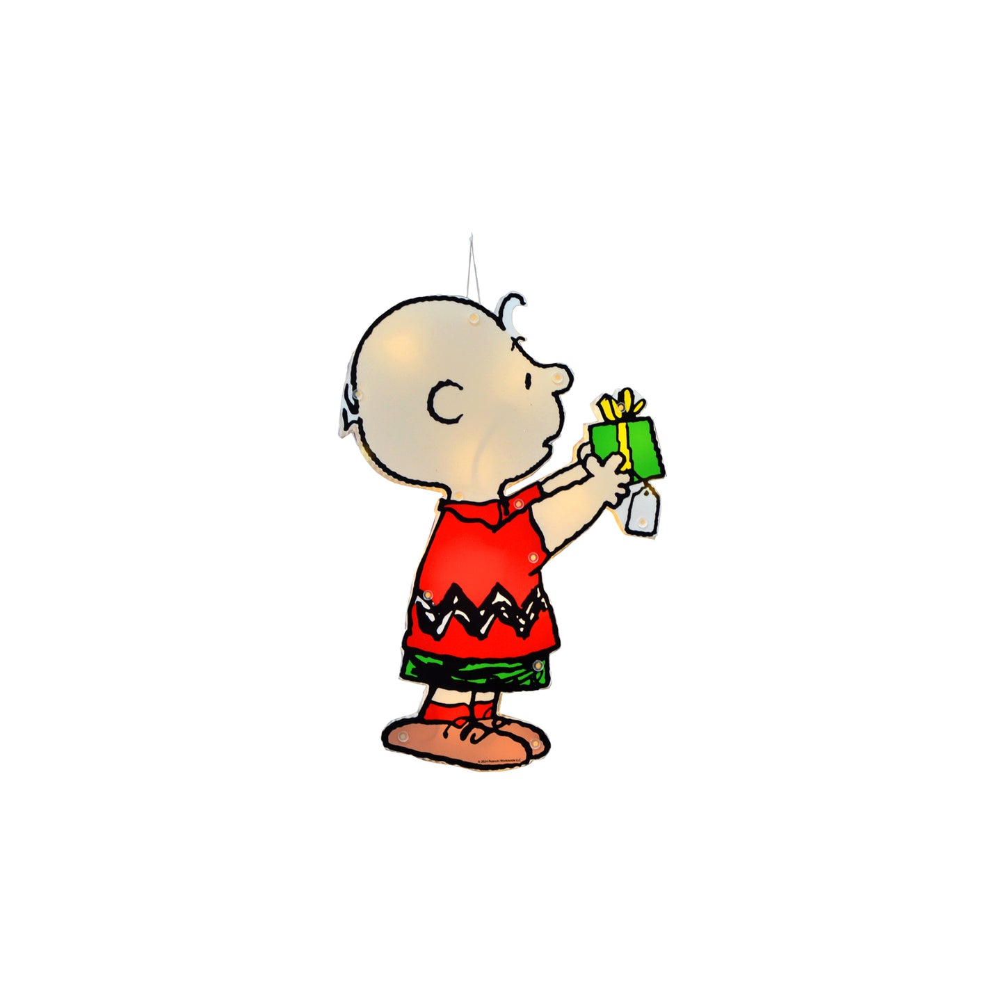 Peanuts 12in Peanuts 2 PC PreLit LED Holiday Window Décor Snoopy and Charlie Brown image 5