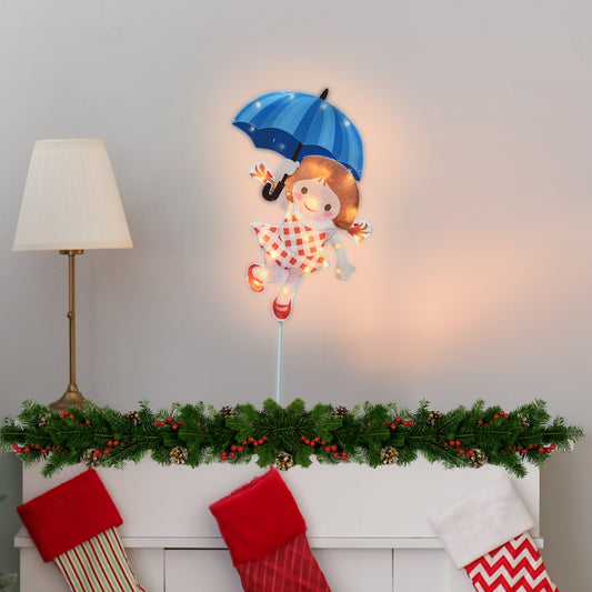 Rudolph 36in Rudolph 2D PreLit LED Misfit Doll, Red lifestyle