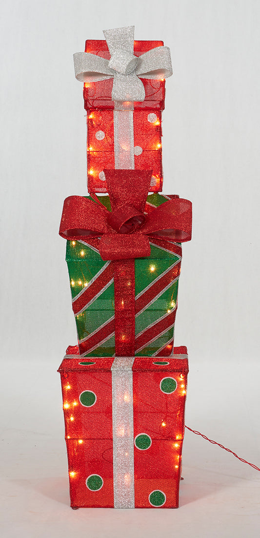 48" UL Stacked Gift Box Sculpture