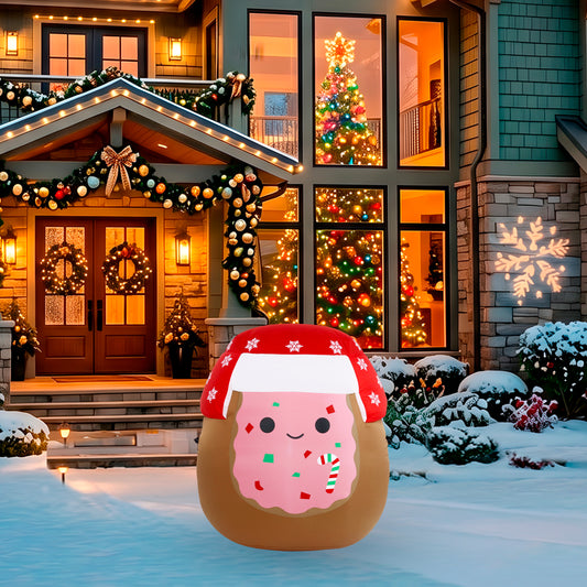 3.5-Ft Squishmallows Janis Christmas Inflatable lifestyle