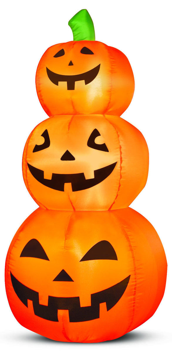 4 Airblown Pumpkin Stack Halloween Inflatable Seasons Inflatables