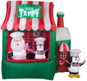 7.25' Animated Airblown North Pole Taffy Stand Christmas Inflatable