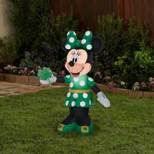 3.5' Airblown St. Patrick's Day Minnie Disney Spring Inflatable