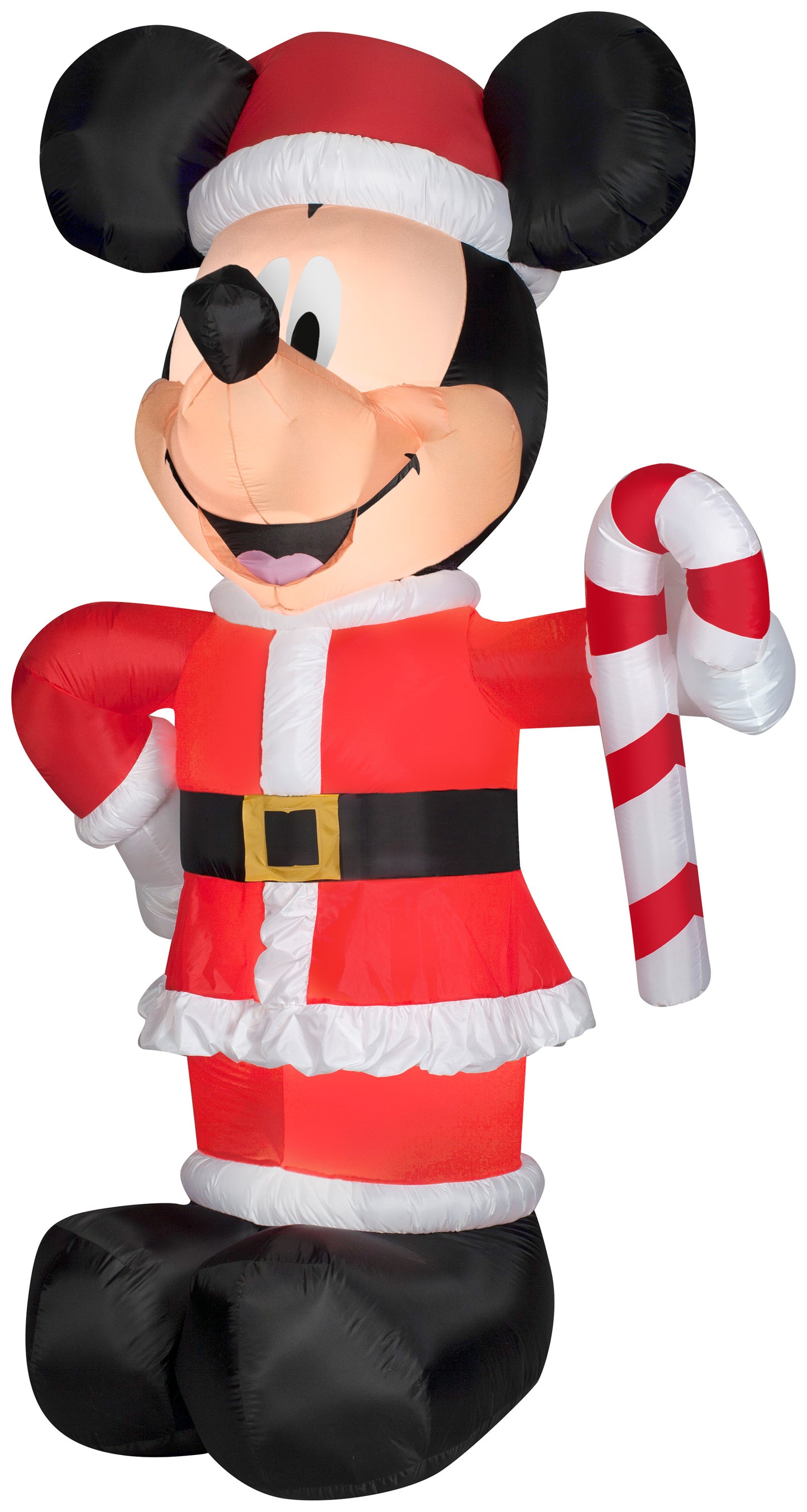 10.5' Airblown Santa Mickey w/Candy Cane Giant Disney Christmas Inflatable