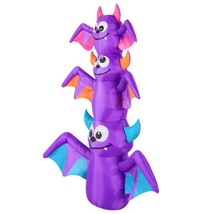 Occasions AIRFLOWZ INFLATABLE BAT STACK  6FT, 6 ft Tall, Purple