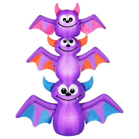 Occasions AIRFLOWZ INFLATABLE BAT STACK 6FT, 6 ft Tall, Purple