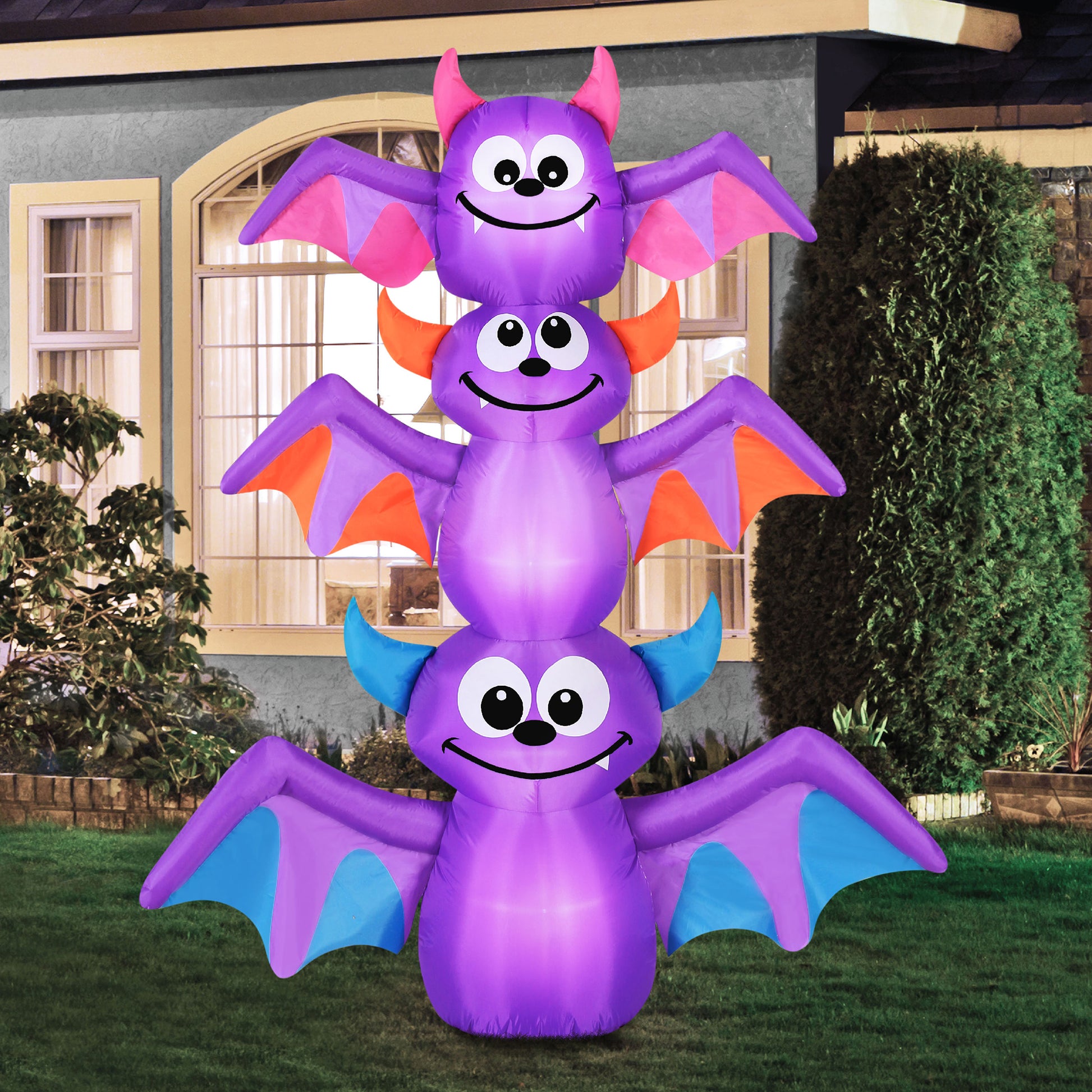 Occasions AIRFLOWZ INFLATABLE BAT STACK  6FT, 6 ft Tall, Purple lifestyle