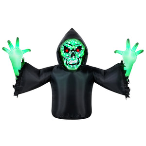 Occasions AIRFLOWZ INFLATABLE GROUND BREAKER REAPER  7FT, Tall, White