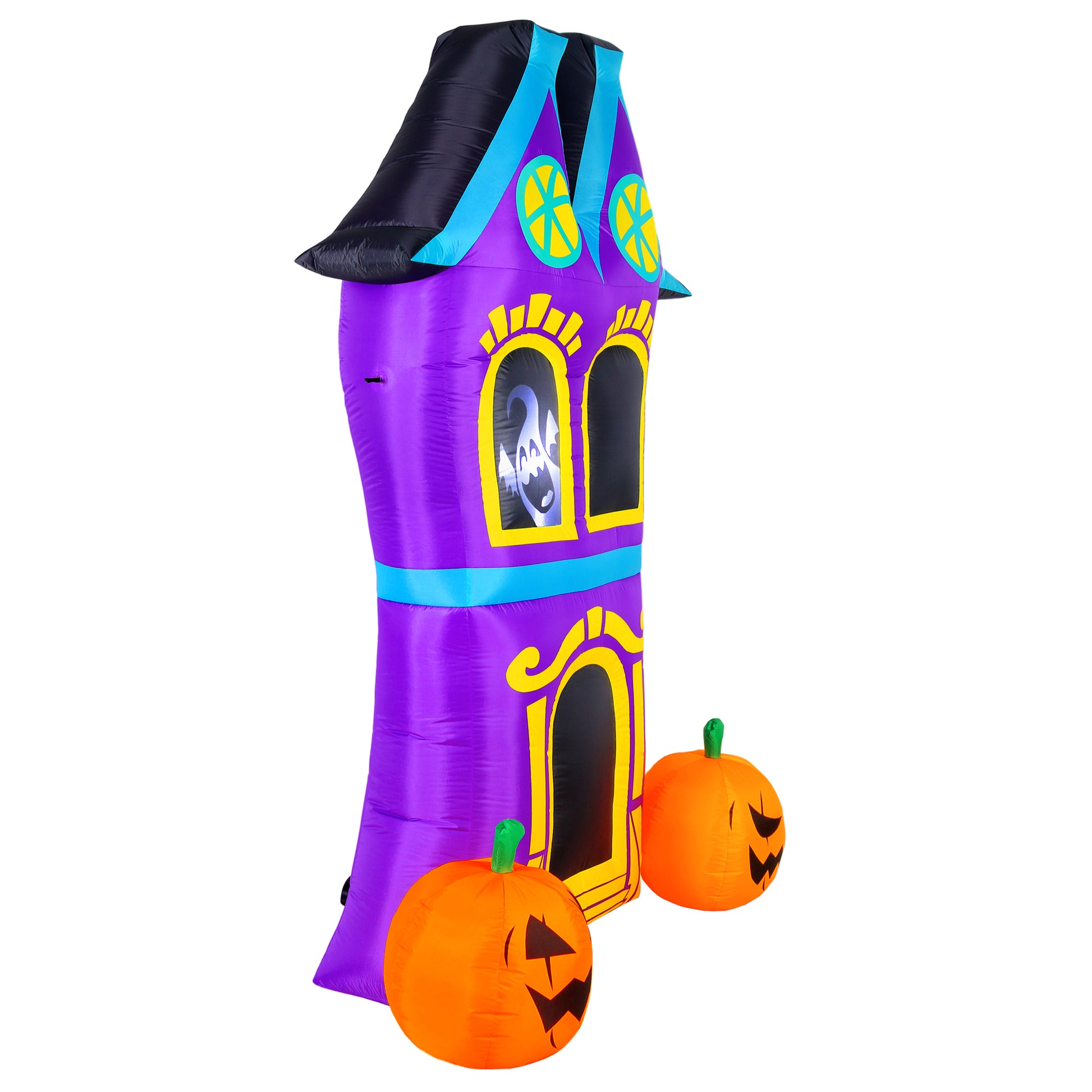 Occasions AIRFLOWZ INFLATABLE HAUNTED HOUSE 8FTWITH PROJECTION SILHOUETTE, 8 ft Tall image 3