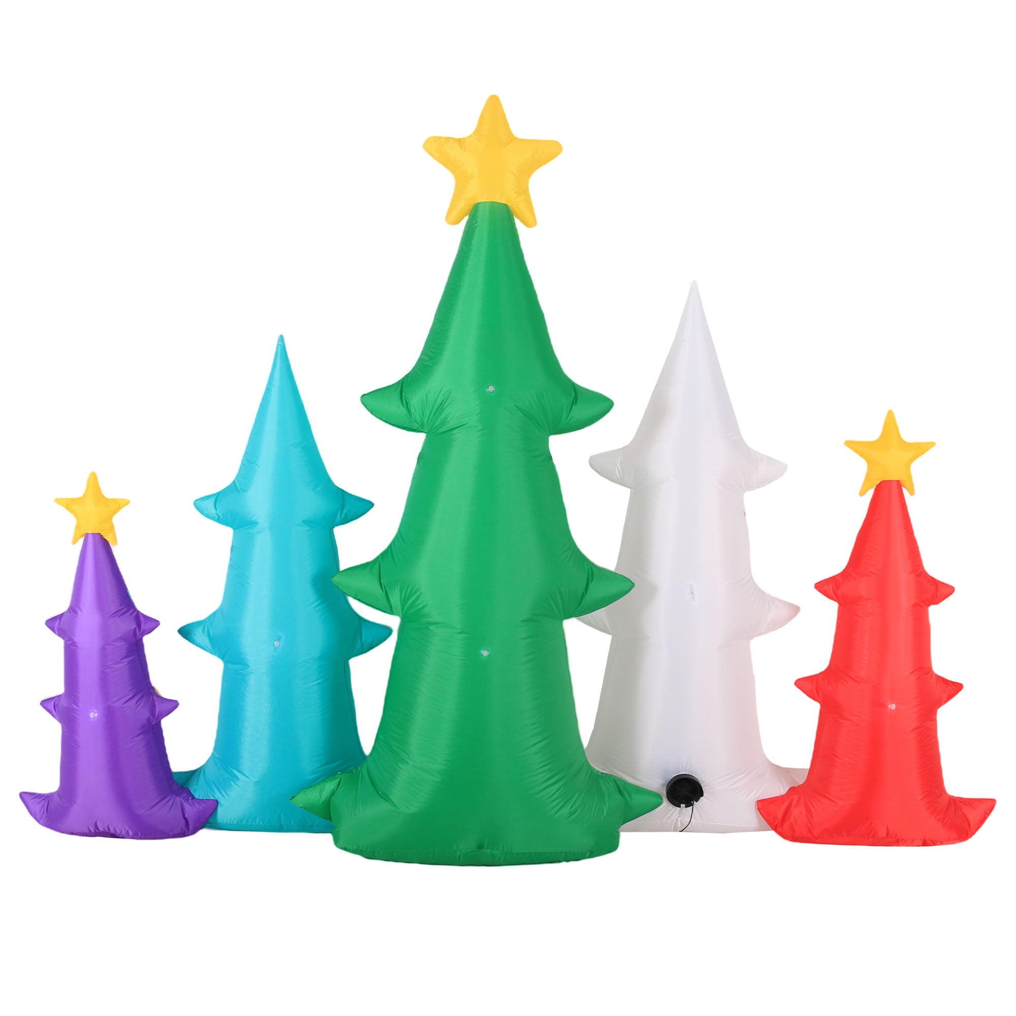 Occasions AIRFLOWZ INFLATABLE COLORFUL CHRISTMAS TREES  9FT, 6 ft Tall, Red
