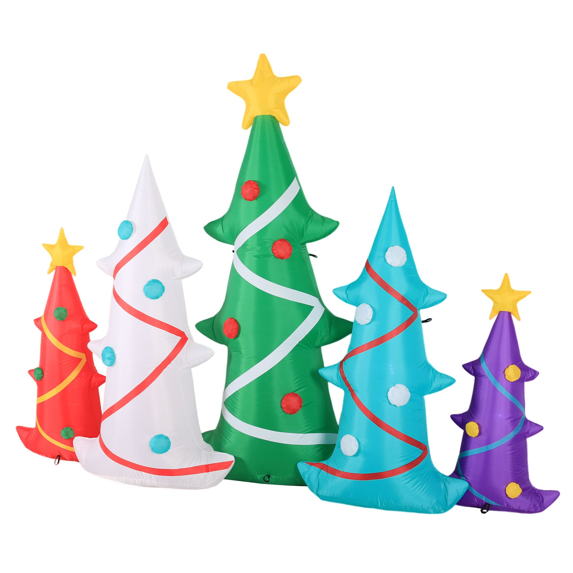 Occasions AIRFLOWZ INFLATABLE COLORFUL CHRISTMAS TREES  9FT, 6 ft Tall, Red image 4