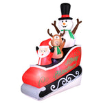 Load image into Gallery viewer, Occasions AIRFLOWZ INFLATABLE SANTA SLEIGH RIDE  8FT, 8 ft Tall, Red
